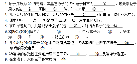 懷化學(xué)院2022年專升本無機化學(xué)模擬試卷