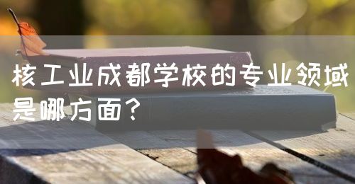 核工業(yè)成都學(xué)校的專業(yè)領(lǐng)域是哪方面？(圖1)