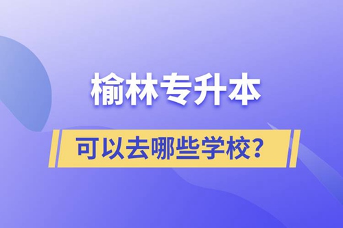 榆林專升本可以去哪些學(xué)校？